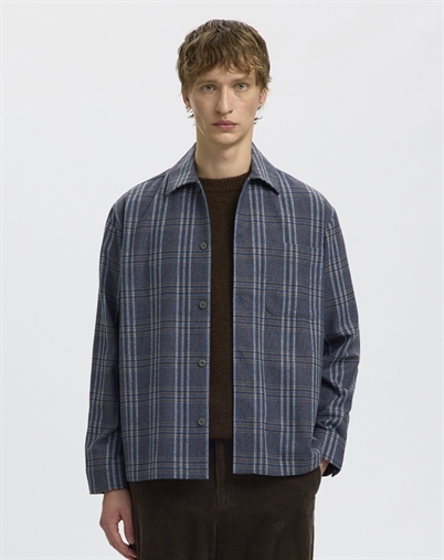 Selected - SLMRlxsvend Wool Blend Jakke - Wild Wind/Mix